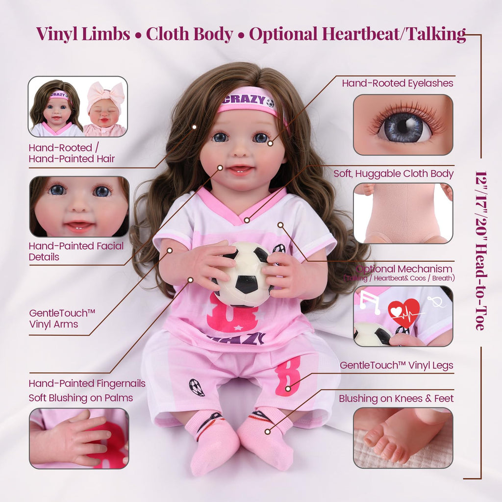 20 Inch Reborn Baby Dolls Girl M664