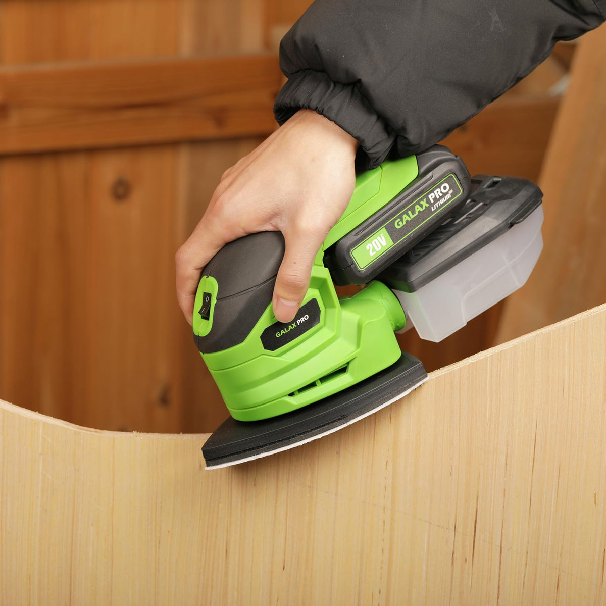 Cordless Detail Sander 2.0Ah Battery, 20 Pcs Sandpapers P59190