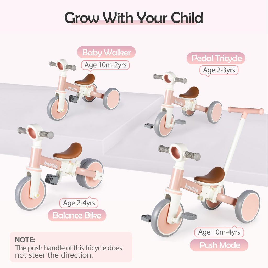 5 in 1 Toddler Bike with Push Handle A1307