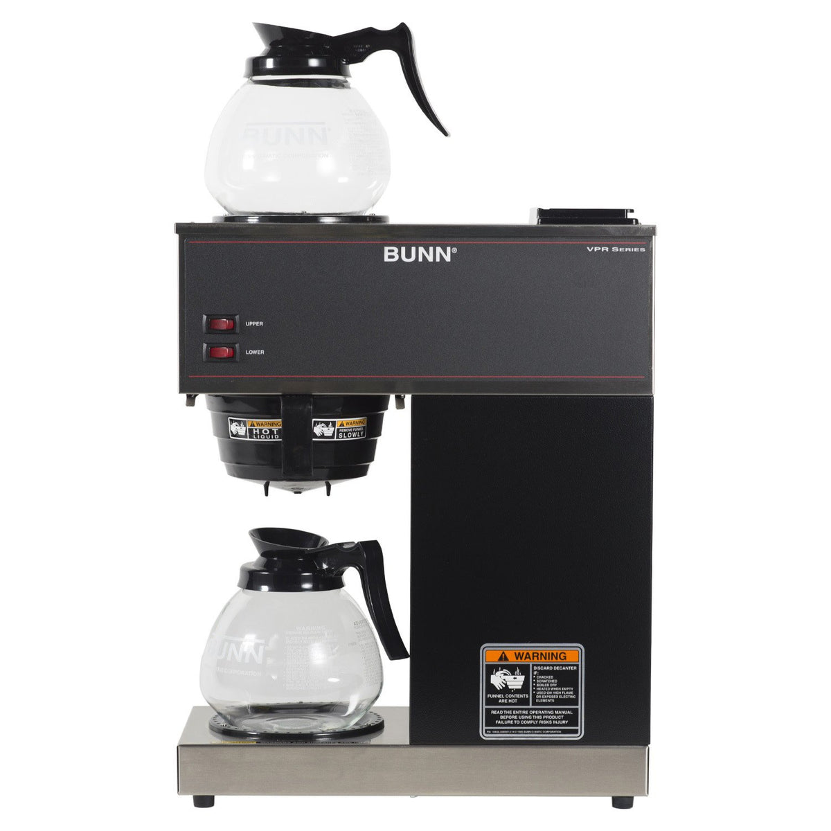 12-Cup Commercial Coffee Brewer with Glass Decanters C3815