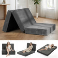 6 inch Tri Fold Twin Size Memory Foam Mattress C747570