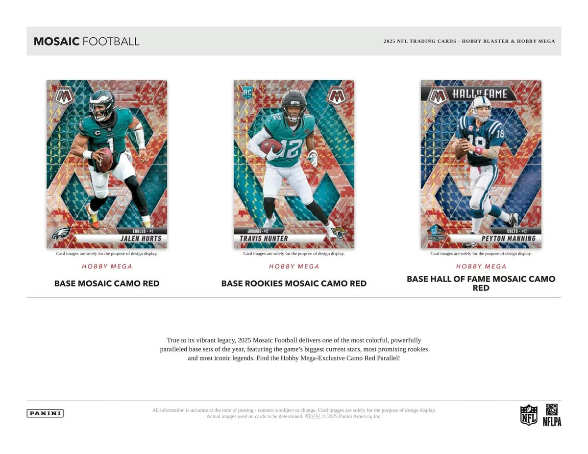 2025 Mosaic Football Trading Card Box X55213