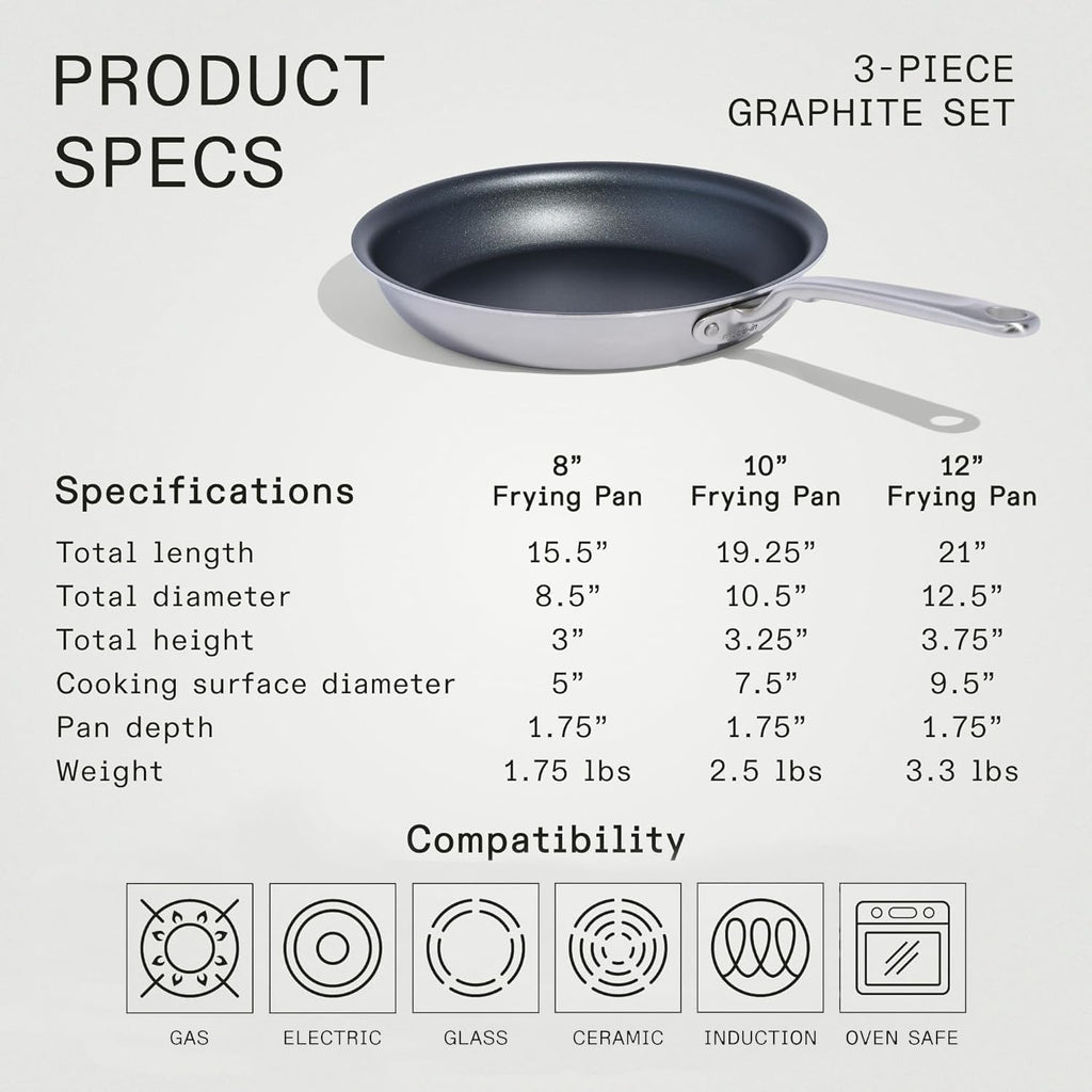 Non Stick 3 Piece Frying Pan Set T6202