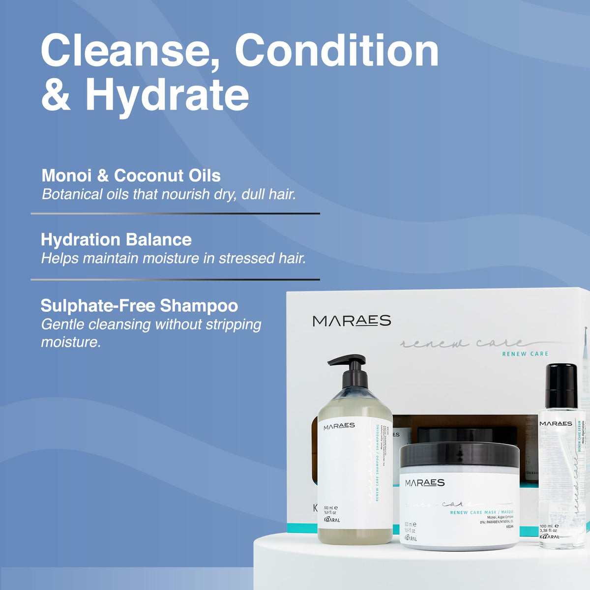 Vegan Shampoo, Mask & Serum 3-Piece Set C896606