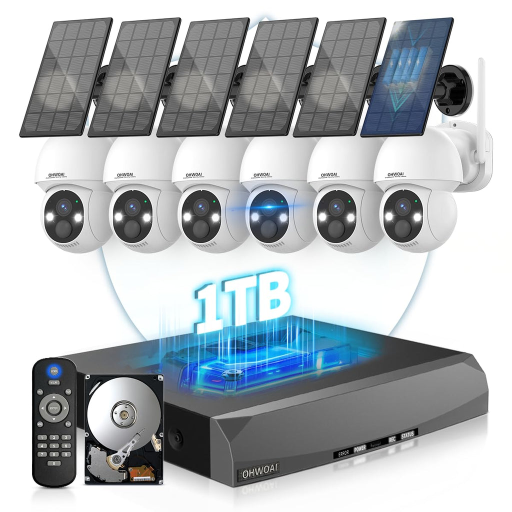 Solar Powered Wireless Security Camera System K22733