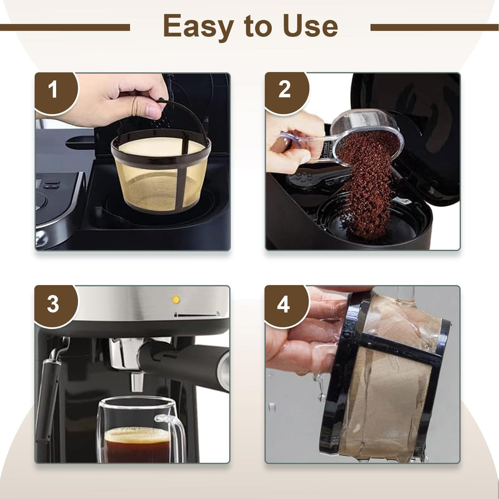 Reusable Coffee Filter Basket 2-Pack with Coffee Spoon K81168