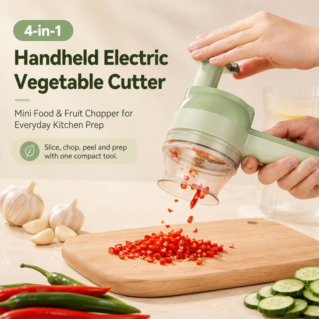 4 in 1 Rechargeable Electric Vegetable Chopper T8828