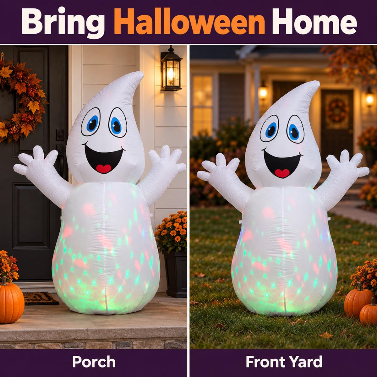 5.5 FT Inflatable Ghost with Light J1570