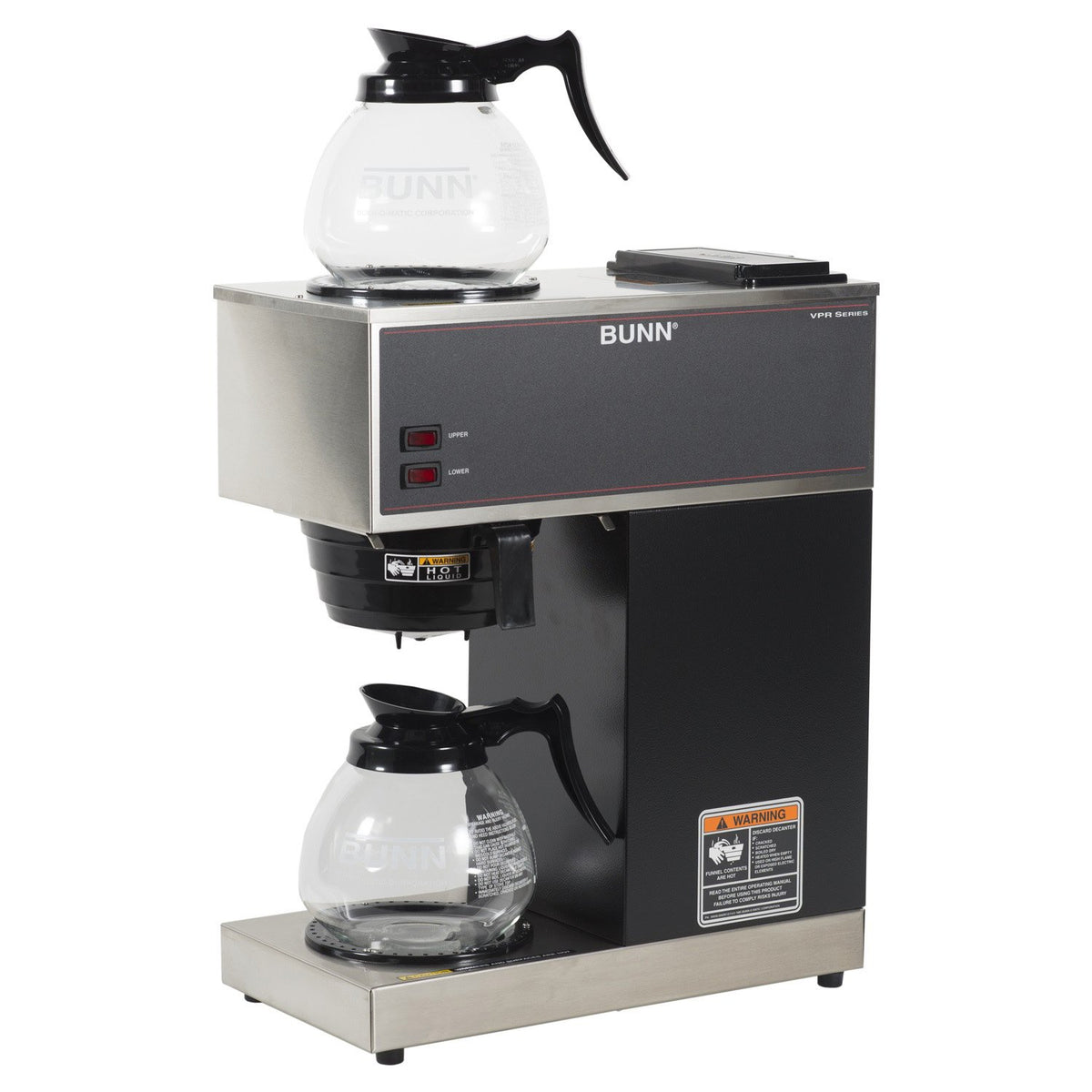 12-Cup Commercial Coffee Brewer with Glass Decanters C3815
