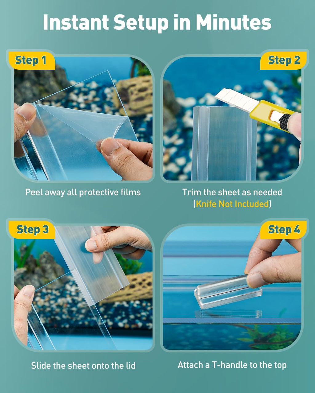 10 Gallon Clear Polycarbonate Aquarium Lid R520429