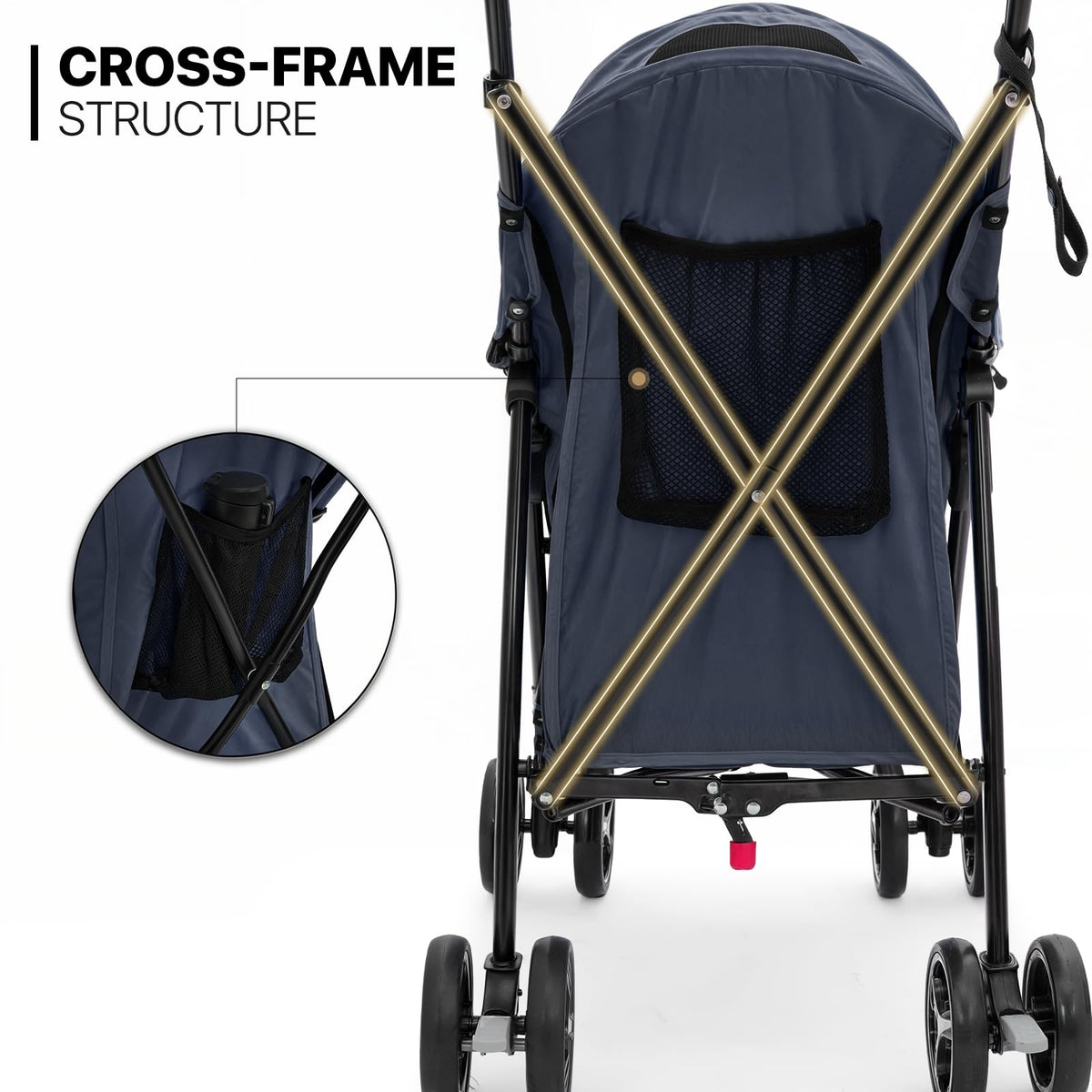 Navy Blue Pet Stroller Z594