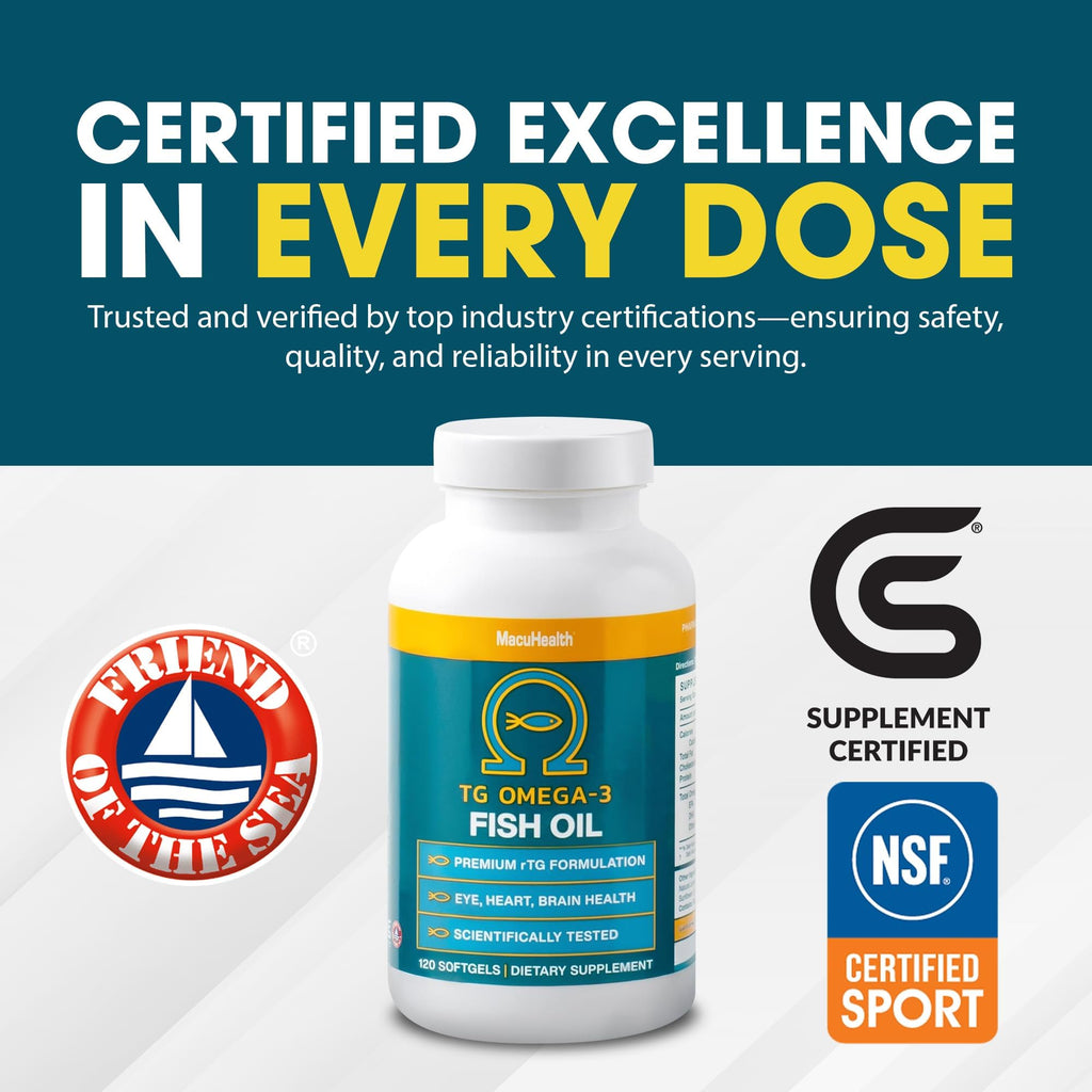 Omega 3 Fish Oil 1100mg DHA 1100mg EPA U405