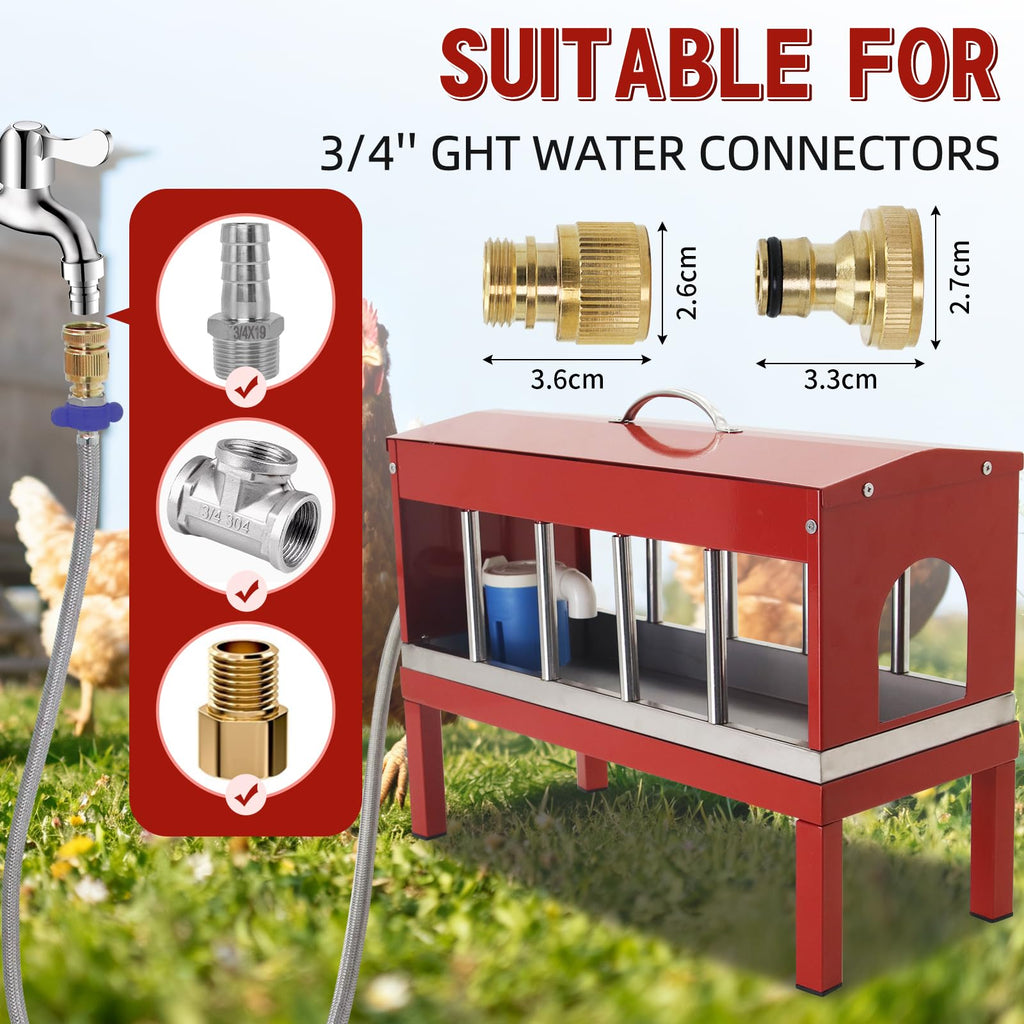 Automatic Chicken Waterer with Detachable Legs I66754