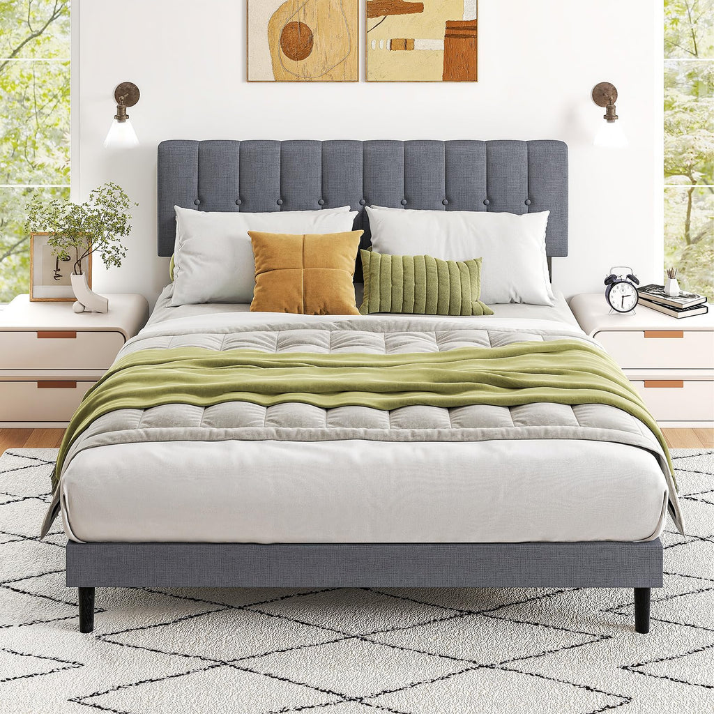 Queen Size Bed Frame with Headboard P864653