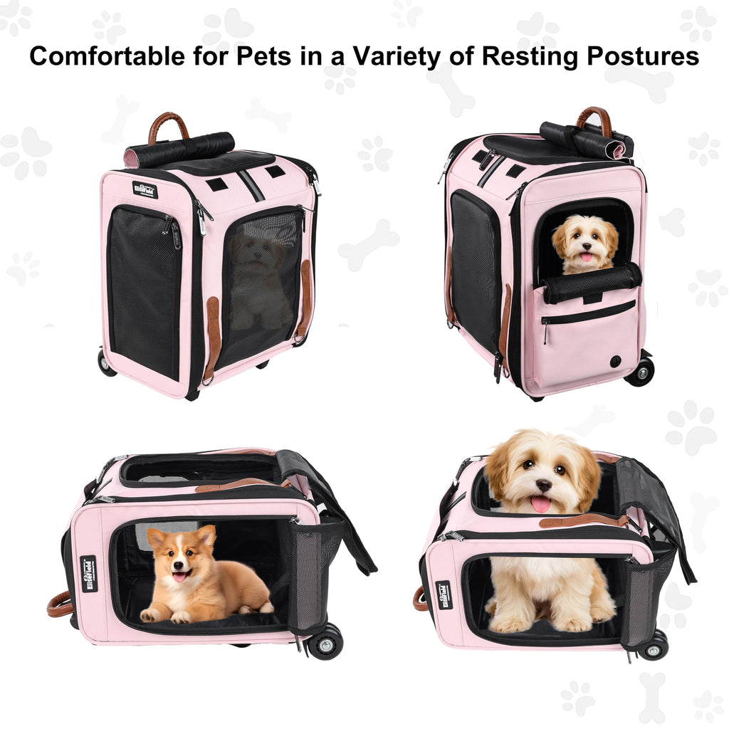 Rolling Dog & Cat Carrier T9716