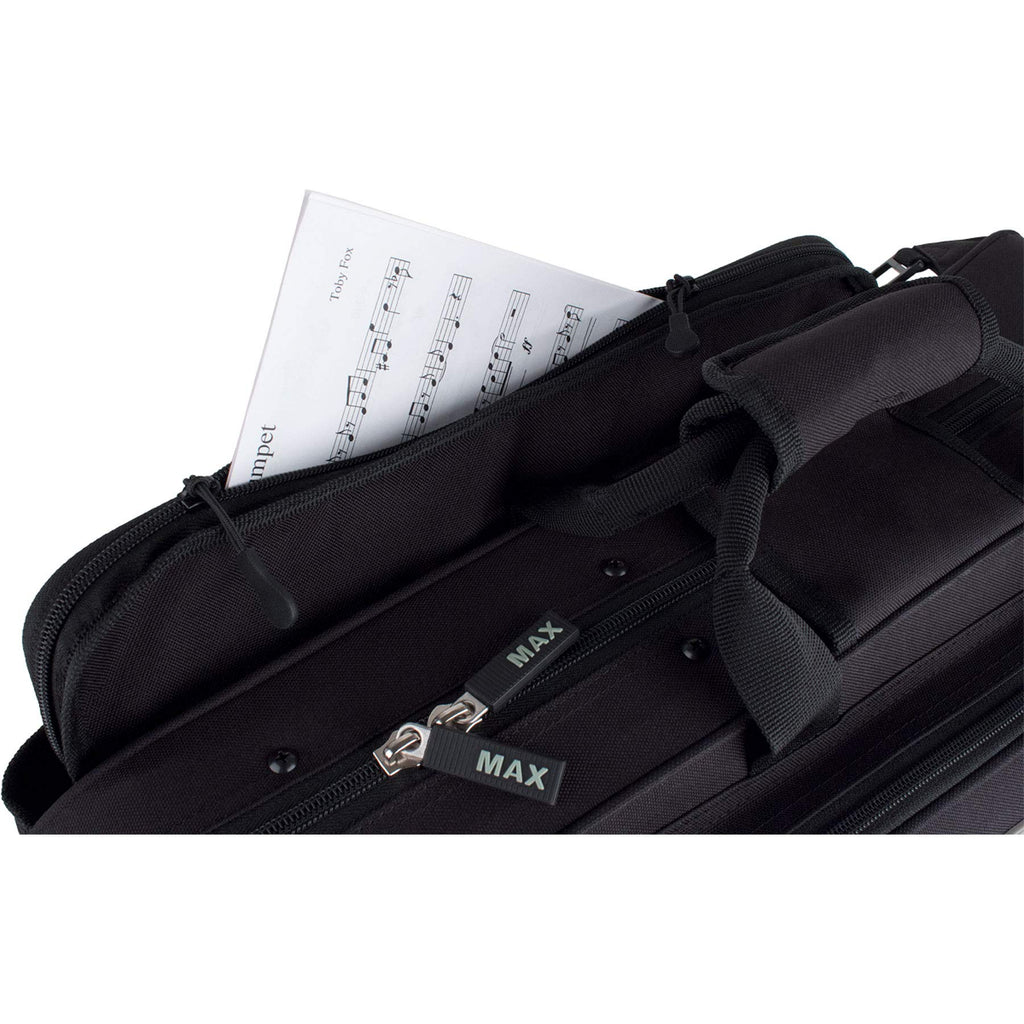 Black Trumpet Case with Sheet Music Pocket Y34177