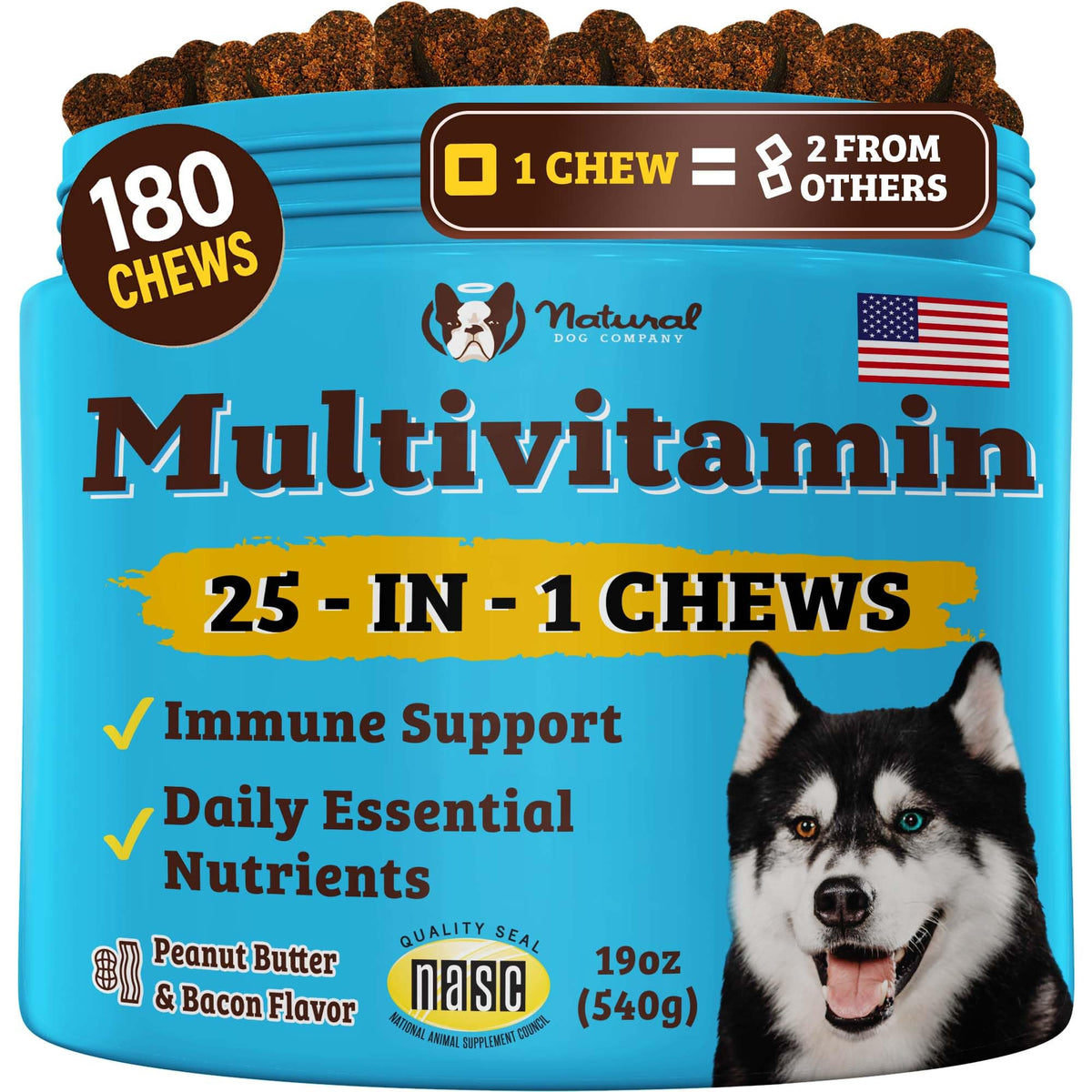 25-in-1 Multivitamin for Dogs 180 Count T65571