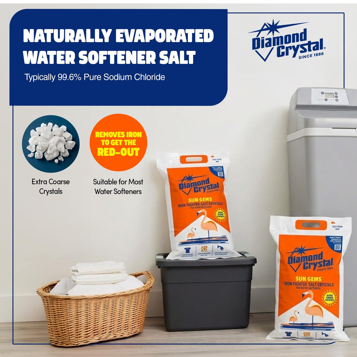 2 Pack Water Softener Salt, 40 Pounds X99236