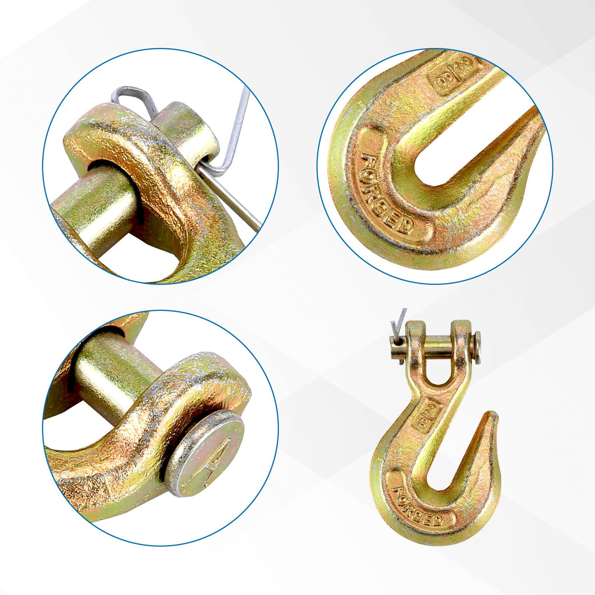 3/8 Inch Grade 70 Clevis Grab Hooks J47482