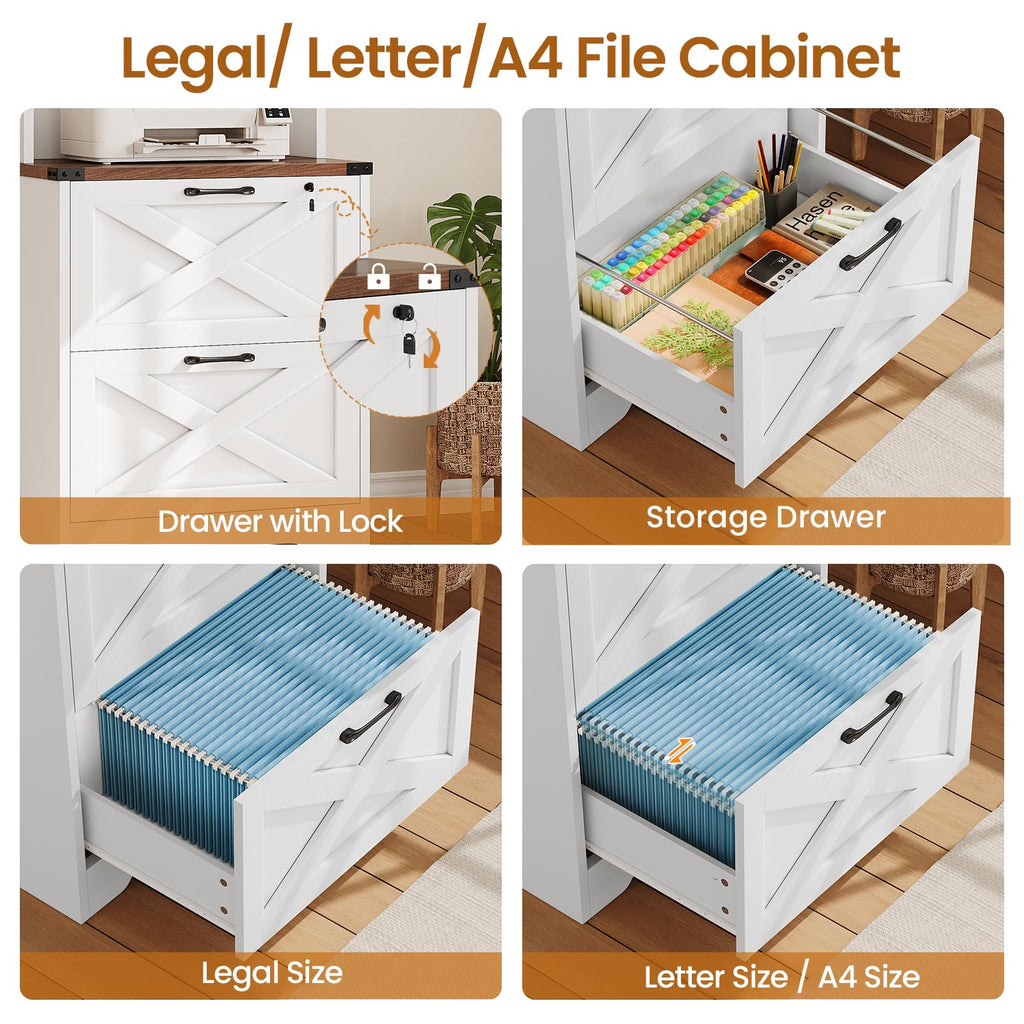2 Drawer File Cabinet with Lock S87275