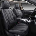 Black Full Set Waterproof Nappa Leather Car Seat Covers N511