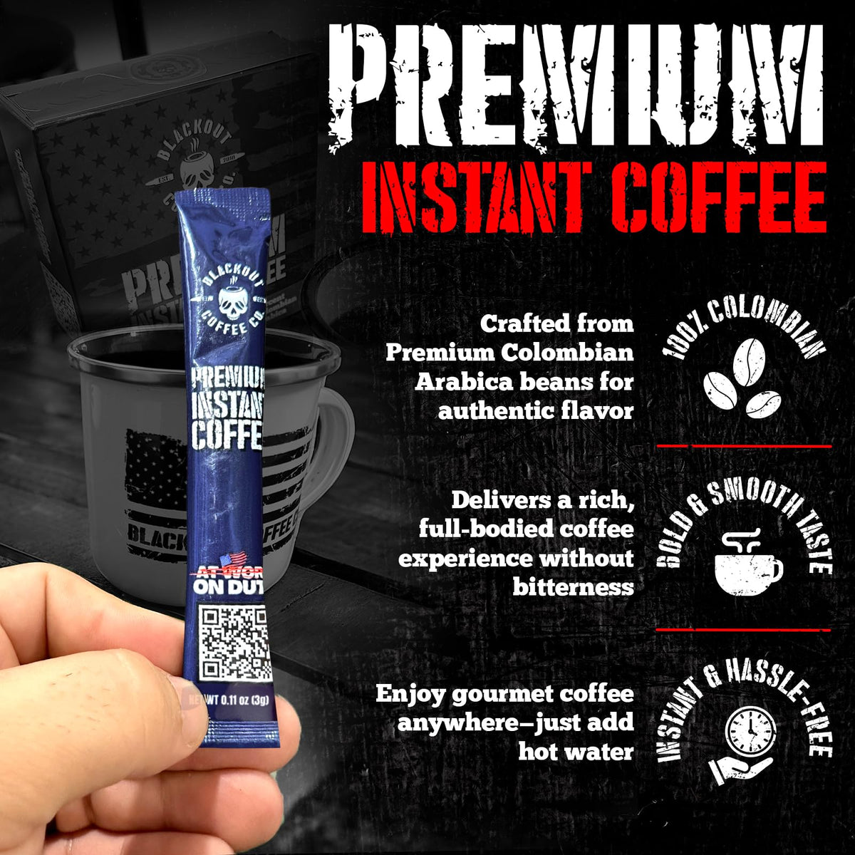 Colombian Arabica Instant Coffee Medium Roast 32 Count G33826
