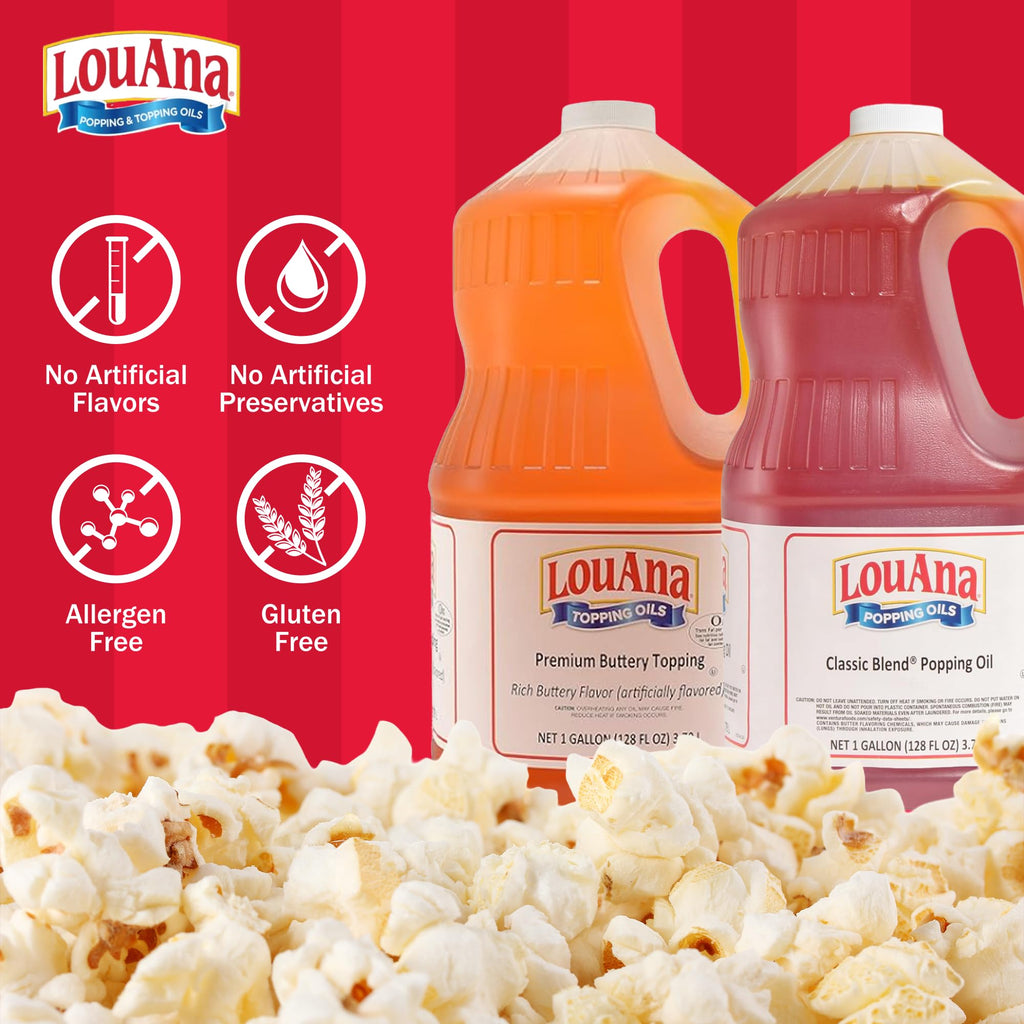 Buttery Popcorn Topping Oil 1 Gallon Jug D88570
