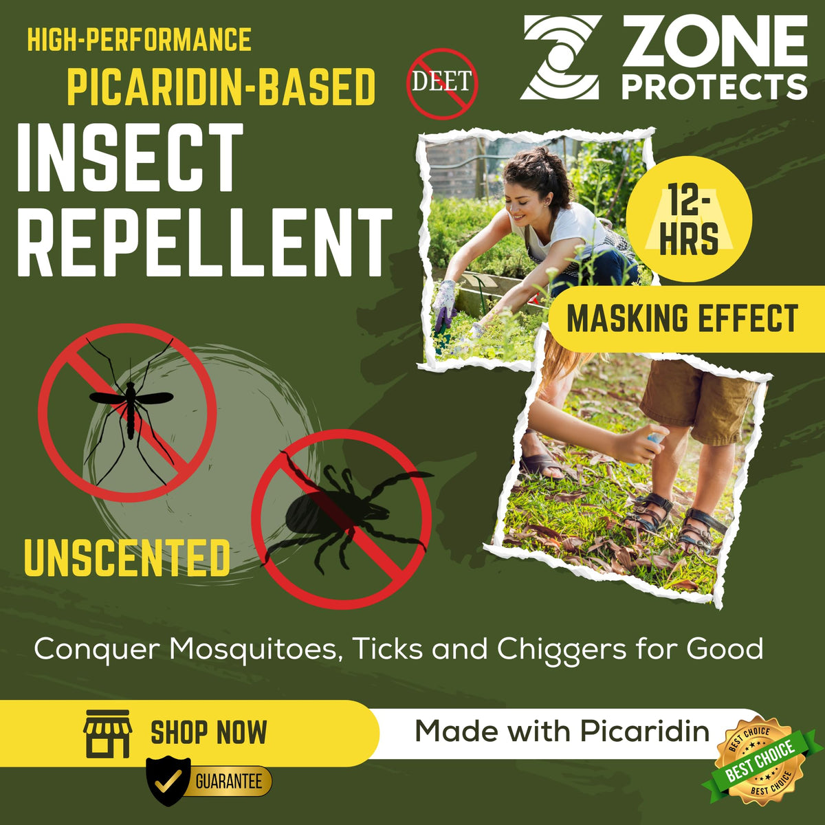 Picaridin Insect Repellent Spray 10oz Continuous Spray O7222