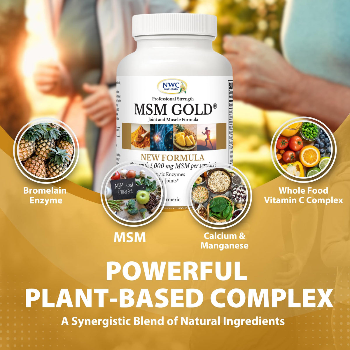 MSM Supplement 1,000 mg 150 Capsules E931