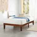 12-Inch Solid Wood Platform Bed, Twin, Espresso Q779