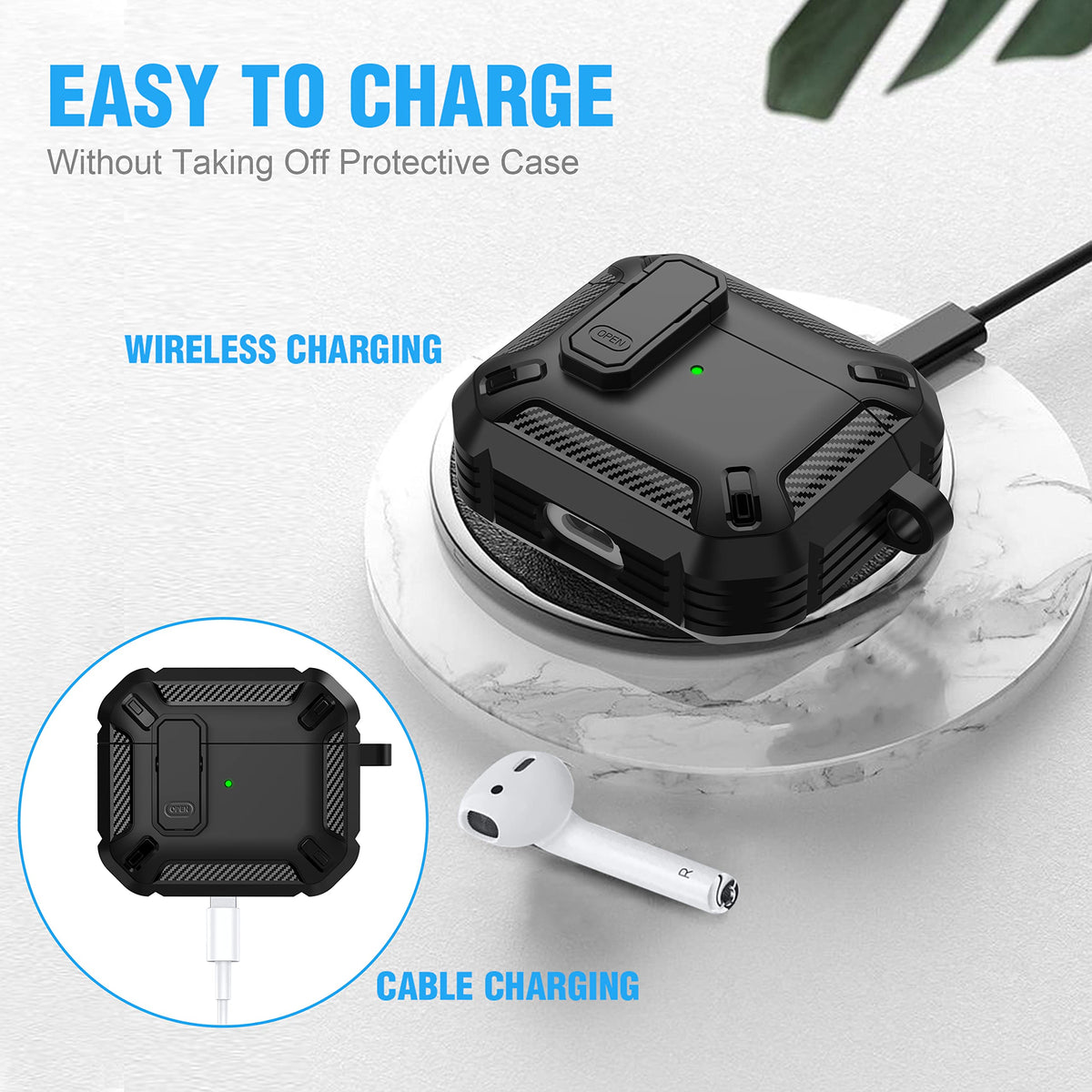 Black Magnetic AirPods 3 Case J941021