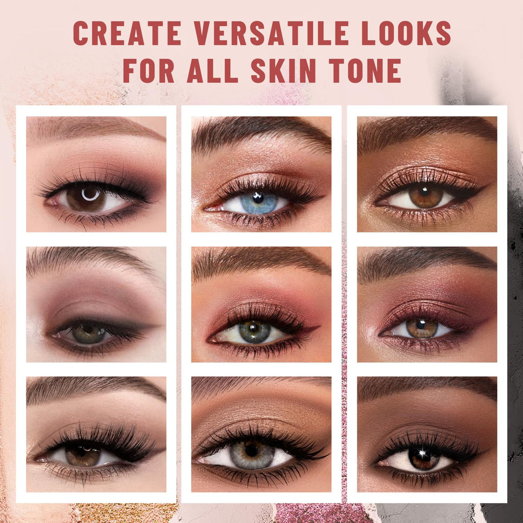 6-Color Matte and Shimmer Eyeshadow Palette with Brush B607
