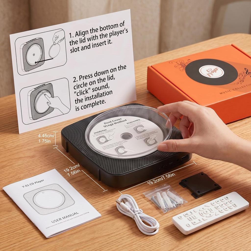 Portable Bluetooth CD Player F917168