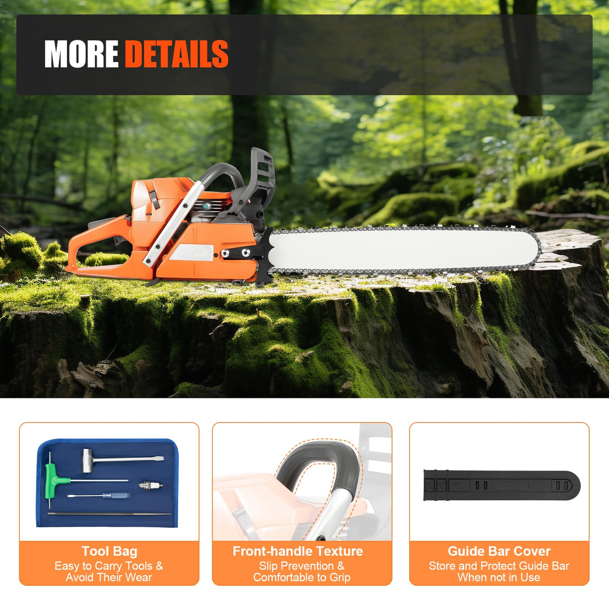 24 Inch Gas Powered Chainsaw X630077