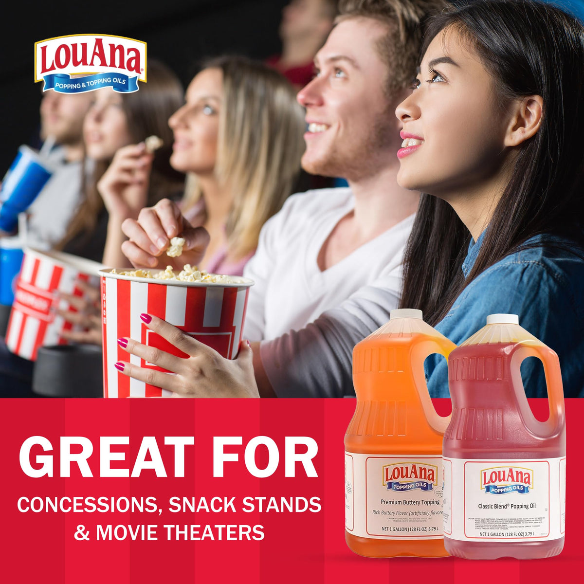 Buttery Popcorn Topping Oil 1 Gallon Jug D88570