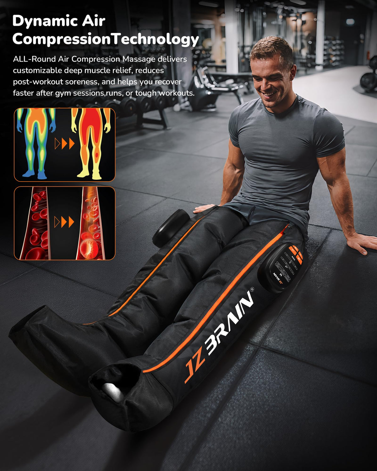 Cordless Rechargeable Leg Compression Boots E82118