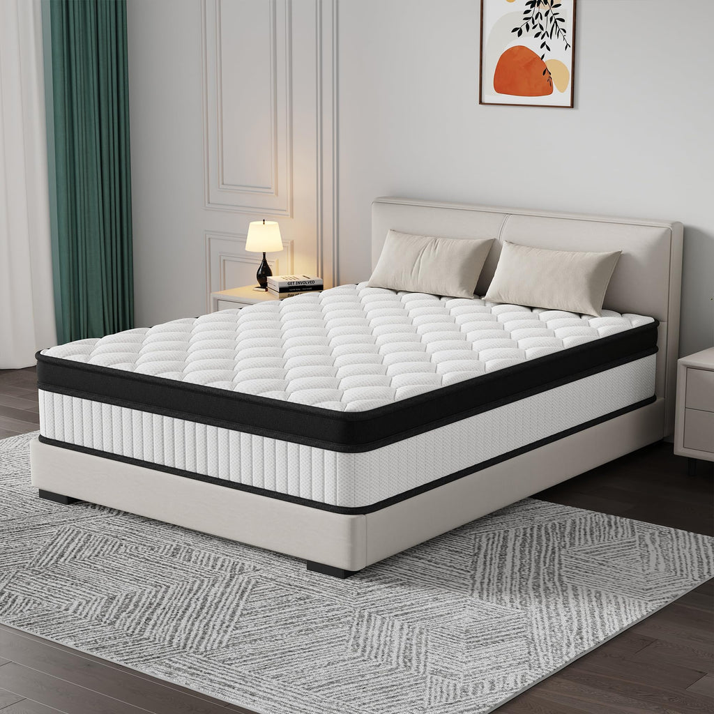 12 Inch Medium Firm Memory Foam Pocket Spring Hybrid Mattress I965