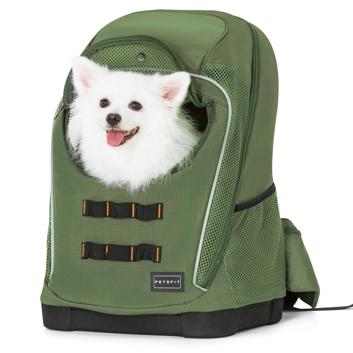 Green Pet Dog Carrier Backpack with Large Ventilations P215