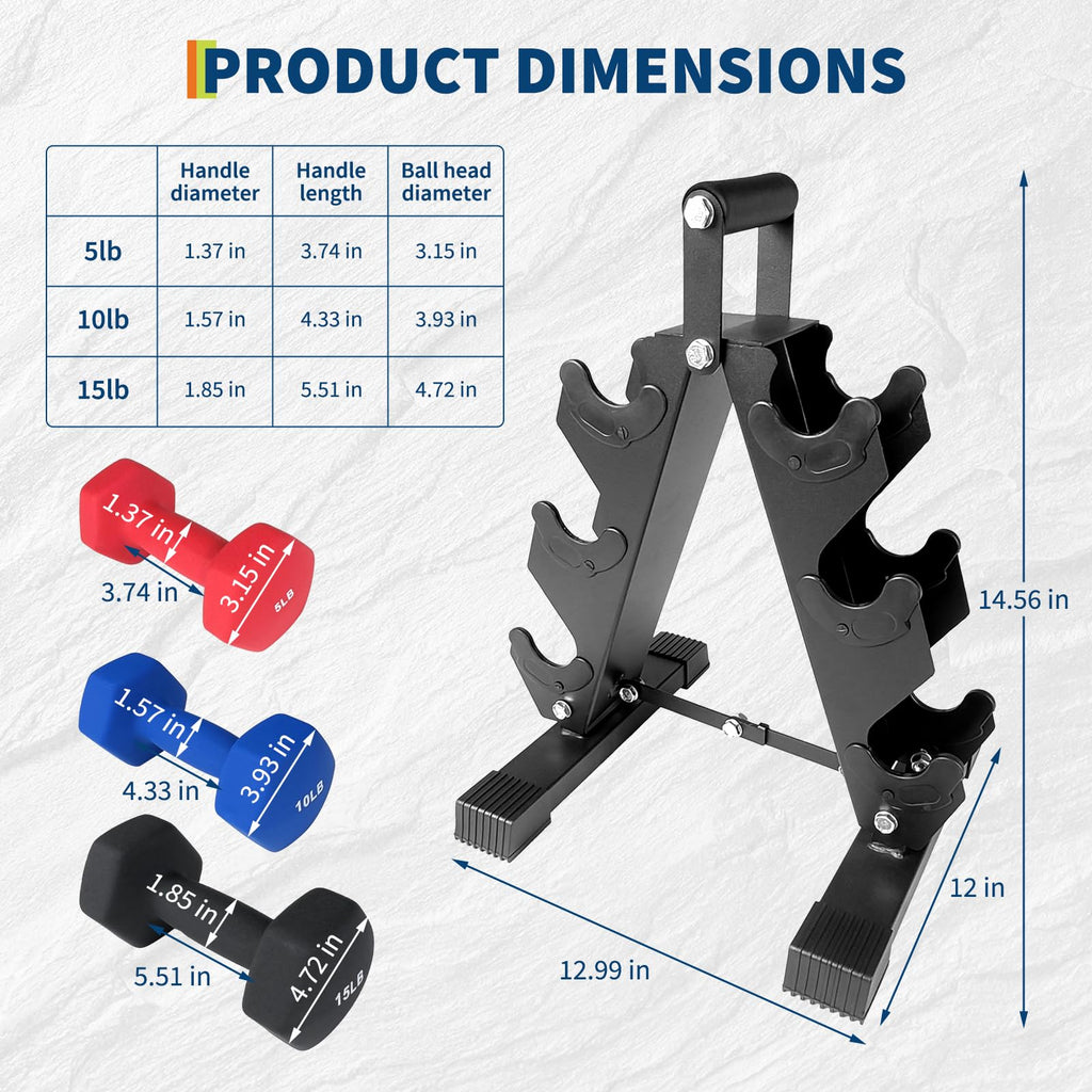 PVC Coated Hexagon Dumbbells Set Q10563