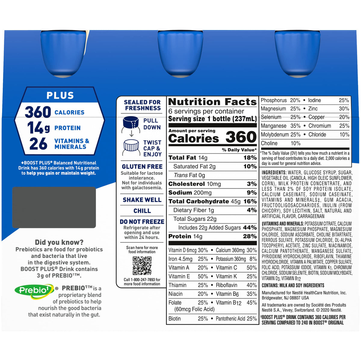 Vanilla Chocolate Nutritional Drink 8 Fl Oz Pack of 2 T157