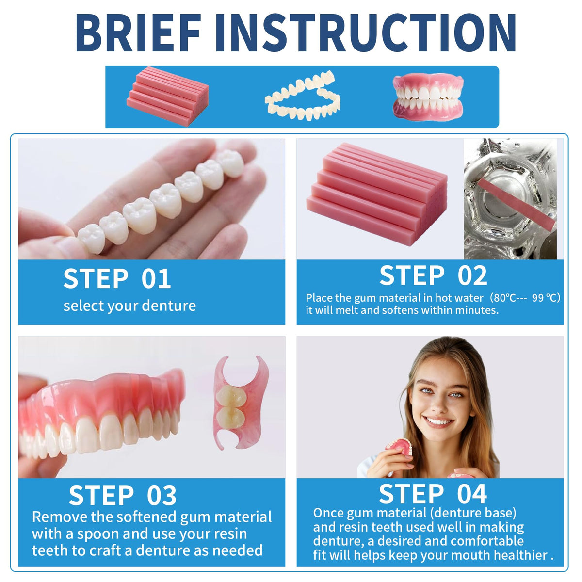 Denture Temporary Veneers Kit N90342