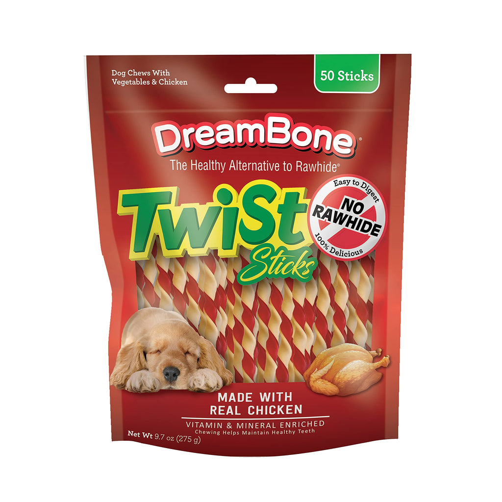 Rawhide-Free Dog Treats With Real Protein, 50 Count X24281