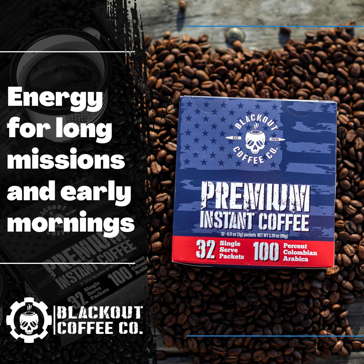 Colombian Arabica Instant Coffee Medium Roast 32 Count G33826