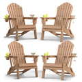HDPE Adirondack Chair Set of 4 with Cup Holders P99243