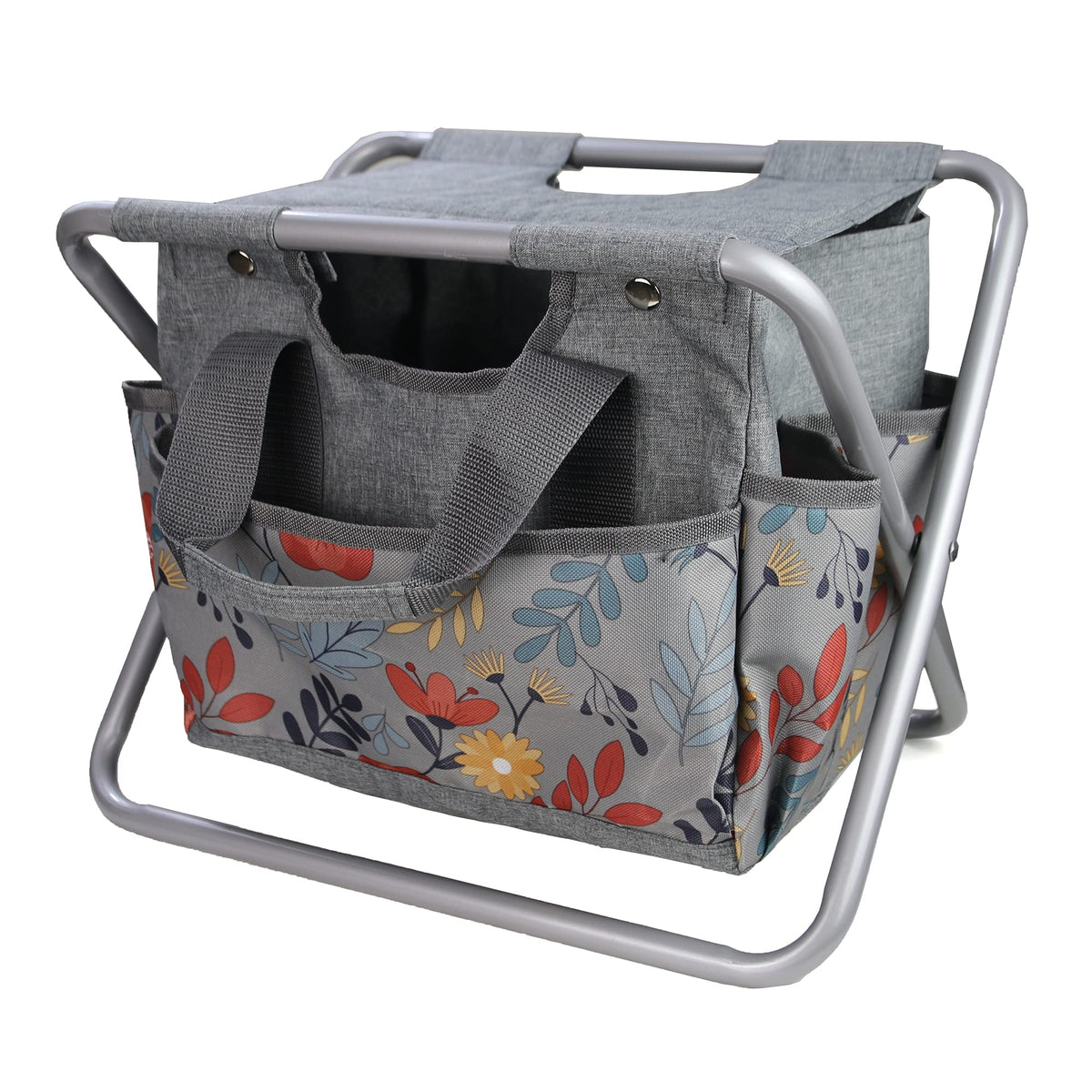 Folding Gardening Stool with Storage Tote Bag D98757