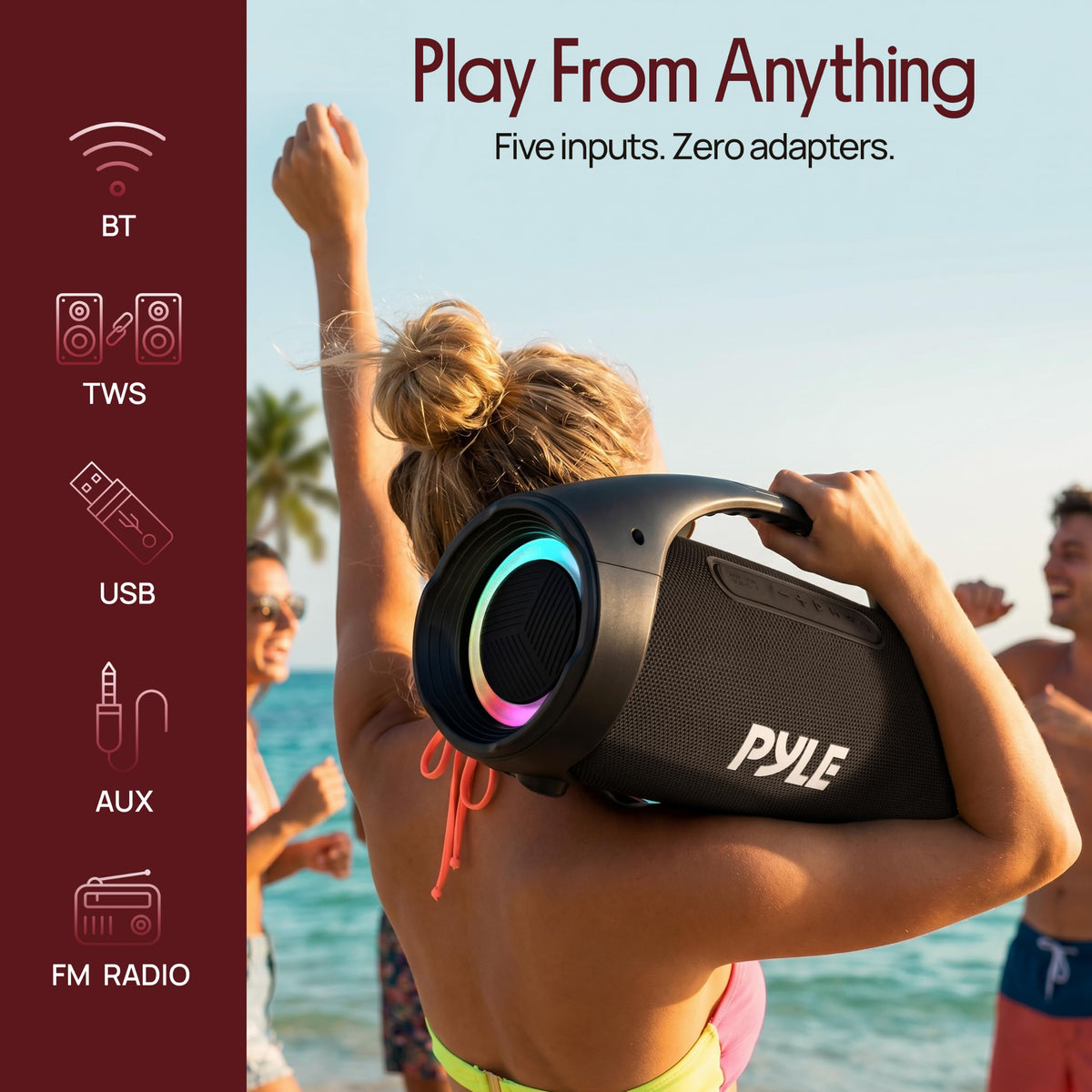 Portable Bluetooth Boombox Speaker T55795