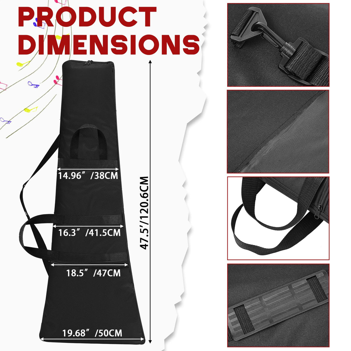 Foam Padded Guitar Gig Bag K641