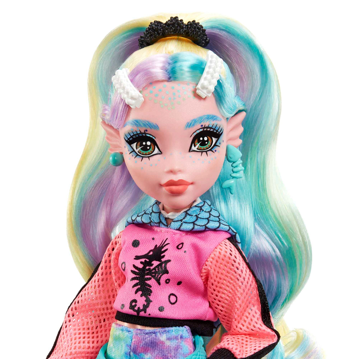 Monster High Doll with Colorful Streaked Hair and Fashion Accessories E5625