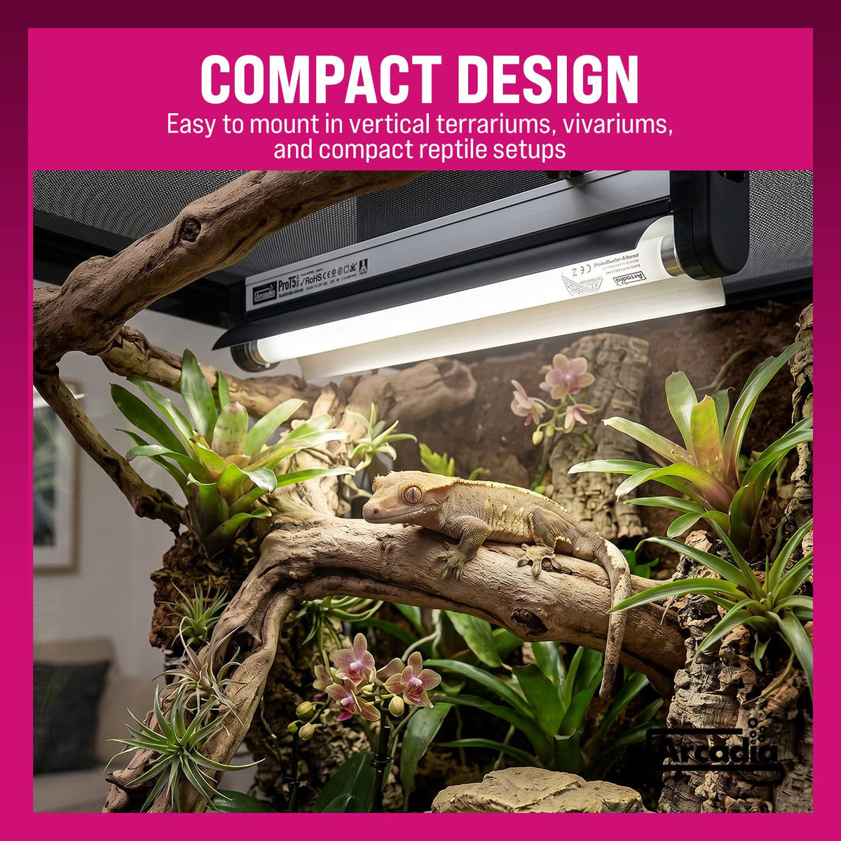 22.5" 24 Watts 6% UVB Reptile Light Fixture Kit G857293