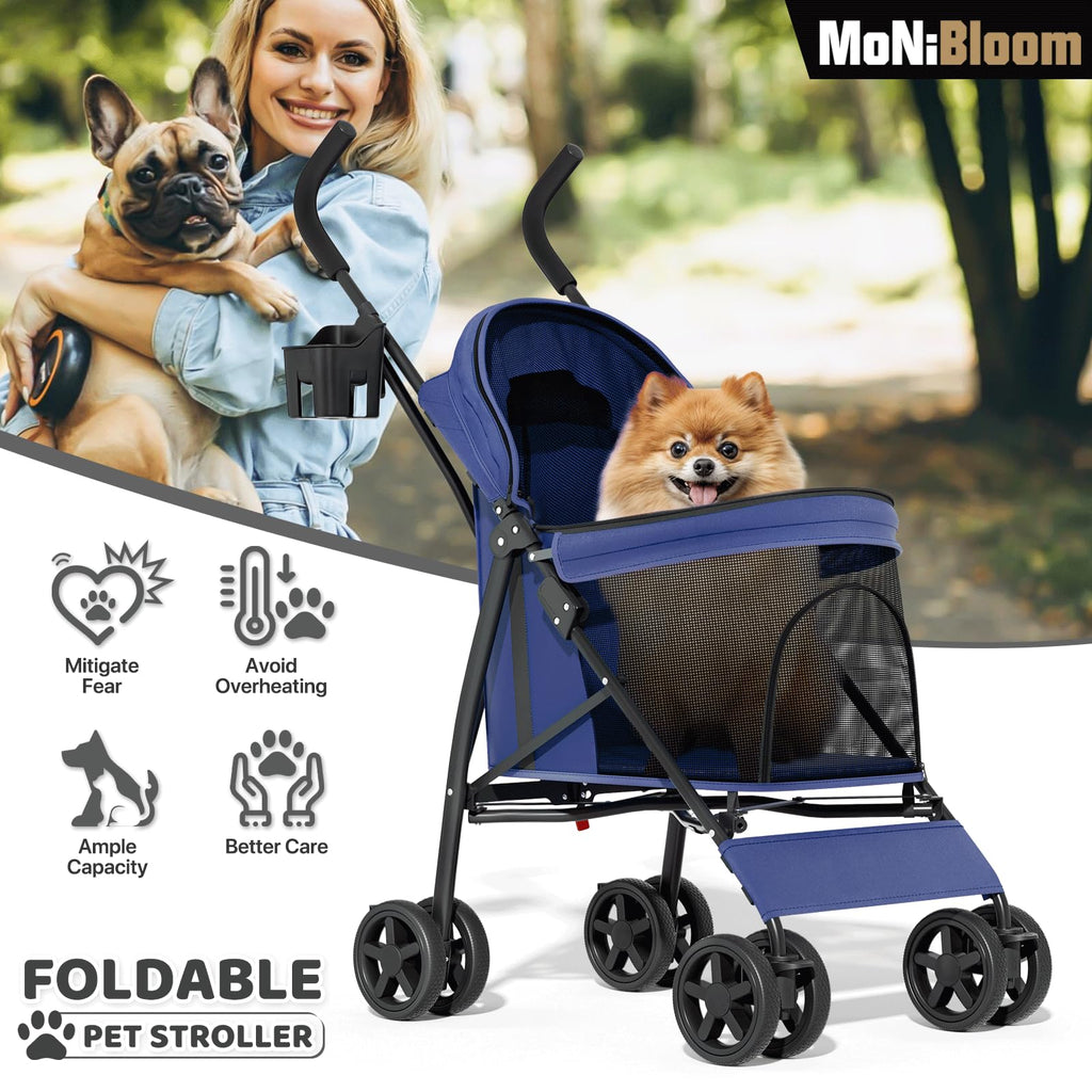 Navy Blue Pet Stroller Z594